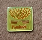 Vintage Hardee s Restaurant French Fries Crew Employee Jacket Lapel Pin