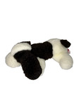Vintage Dakin White And Brown Dog Laying Down Plush Stuffed Animal
