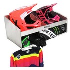 Pit Posse Trailer Cabinet Helmet Bay Double Mount With Shelf- Made In Usa