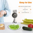 Manual Rotary Cheese Grater Vegetable Slicer Nut Grinder W  5 Blades