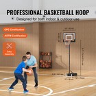 Uimoso 32  Basketball Hoop Adjustable Height Backboard System For Outdoor Indoor