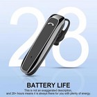 Wireless Earphone Mono Earbud Handsfree Mic Single Headphone Headset For Phones