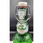 Vintage Grolsch Embossed Green Glass Beer Bottle With Swing Top 1 Pint Empty