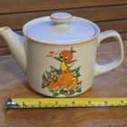 Vtg Disney World Orange Bird Teapot  Ceramic Japan Coffee Juice 