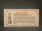 Vintage Wooden Nickel Flat American Troops Independent Foot Company 1775