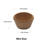 Non-stick 400pcs Mini Cupcake Liners For Baking  Natural Parchment Muffin Lin   
