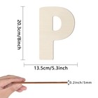 Wooden Greek Letters 8 Inch  Wood Letter    Rho Unfinished Alphabet   Ideal Fo   