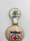 Vintage 1950s American Junior Red Cross Metal Fold Over Pin