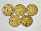 Lot Of 5 - Classy Chassis Car Wash Coin Tokens 28mm - Lakewood  Washington