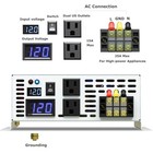 12v Pure Sine Wave Inverter 2000w Solar Power Charge Controller 30a Car Motor Rv