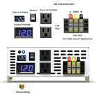 2000w Pure Sine Wave Inverter 12v Power Solar Home Car Truck Rv Off Grid System