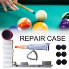 New Billiards And Pool Cue Stick Accessories Tip Repair Kit Blister Pack Us