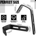 4 Set Angled Bunk Bed Ladder Hooks Pvc Adjustable Coated Stainless Black