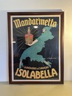 Mandarinetto Isolabella M Dudovich Italian Art Deco Liquor Poster Framed