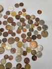 Vintage World Coin Lot Mixed Old Coins Estate Find 2 Silver Coins