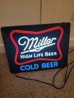 Vintage 1980 s Miller High Life Beer Neon Lighted Sign 20x16 Pub 8 Ft Plug