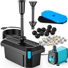 Pond Filter With Pump Fountain Kit 660 Gph 40w Corded Electric 1180 Gallon Koi