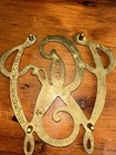 Virginia Metalcrafters George Washington Cypher Bicentennial Brass Trivet Gw