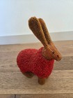 Authentic Monkeybiz South Africa Handmade Beaded Rabbit Sculpture     8  Folk Art 