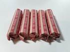 Estate 5 Rolls Lincoln Wheat Cent Penny Random Date mint Coins 1940 s 1950 s