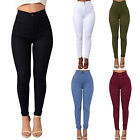 Women s Casual High Waisted Skinny Jeans Ladies Stretchy Denim Pants Trousers