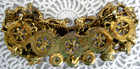 Ornate Vintage Matson Ormolu Gold Tone 5 Tube Lipstick Holder Hibiscus Filigree