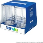 Tervis 16 Oz Clear Tumbler Set Of 4 Double Wall Insulated Plastic Cup   New