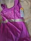Girls Cat   Jack Moon And Star Dance Gymnastics Leotard Purple Size Med 7 8