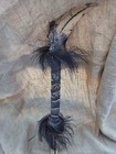 Paupa New Guinea Cassowary Bird Flute  With Feathers beak Of Cassory Molded Face