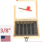5 Pc 3 8  Lathe Indexable Carbide Insert   15pc Turning Tooling Bit Holder Set