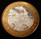 Vintage Gold River  10 Casino  999 Fine Silver Strike Laughlin Nevada