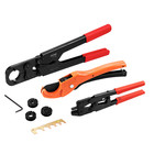 Pex Pipe Crimping Tool Kit - Pro Press Crimper For 3 8   1 2   3 4  Crimp Rings