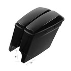 5  Vivid Black Stretched Extended Hard Saddlebags For 14-24 Harley Touring Model