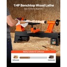 Woodworking Lathe 1 Hp 12 X 18 In Benchtop Wood Lathe Variable Speed 0-3800 Rpm