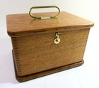 Antique Early 1900s Quack Home Medical Apparatus     Solid Oak Box