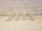 Vintage Crystal Glass Set Of 12 Clear Decorative Goblets