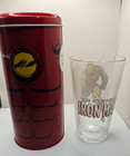 Marvel Comics Iron Man Toon Tumbler 16 Oz Pint Glass With Collector Case