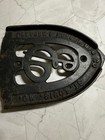 Antique vintage Enterprise Cast Iron Sad Iron Trivet Pleuger   Henger 1890-1910s