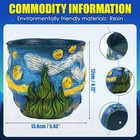 Starry Night Planter Pot Van Gogh Inspired Flower Pot  A Colorful Decor With Art