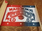  b  Vintage Odd Fellows In Memoriam I o o f Parade Grave Flag Set Of 2 Ioof Nos