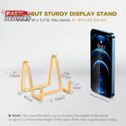 Plate Holder Easel Display Stand - 3 Inch Metal Plate Stands For Display - Table