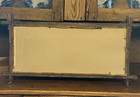 Antique Picture Art Frame - Victorian Wood Frame Leaf Dark Brown 26 x13-1 2 