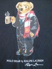 Euc-winter Polo Bear By Ralph Lauren Black L s Cotton T-shirt Youth Size  16  Xl