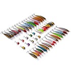 48pcs lot Mixed Fishing Lures Locust Hard Bait Crankbait Bass Tackle Kit   