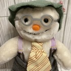 Vtg Eden Toys Raymond Briggs The Snowman 10    Stuffed Plush Doll Glasses Hat Tie