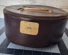 Vintage Wood Poker Chip Caddy Carousel Spinner 338 Plastic Chips No Cards