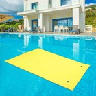 9 X 6 Feet Floating Water Mat 3 Layer Xpe Foam Water Pad For Pool Lakes Foldable