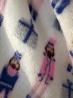 Happy Threads Girls Xl White Fleece Sleep Shorts Nutcracker Holiday Elastic