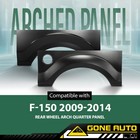 Fits 2009-2014 Ford F-150 Rear Wheel Arch Quarter Panel W o Molding Holes 1 Pair