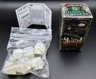 Chessex 38013 Hidden Wonders Borealis Vapor   White Polyhedral 7 Dice Set Gitd